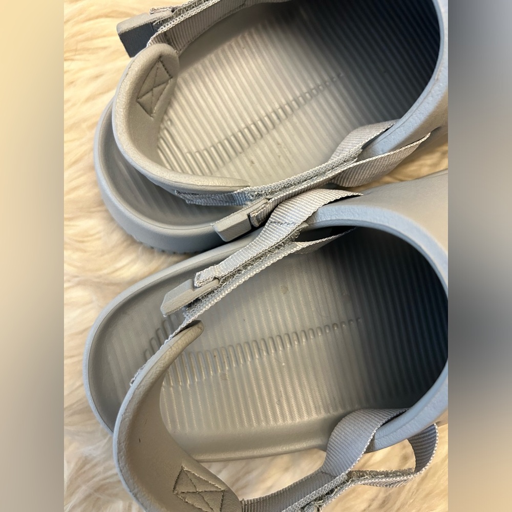 NIKE ‘Calm’ Mules In Light Smoke Grey - Picture 12 of 16